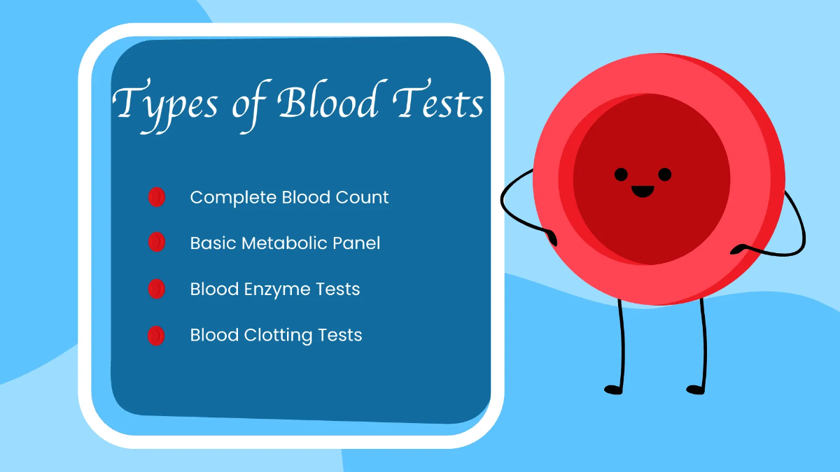 Free Medical Tests Center Presentation Template to Edit Online