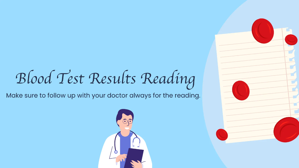 Free Medical Tests Center Presentation Template to Edit Online