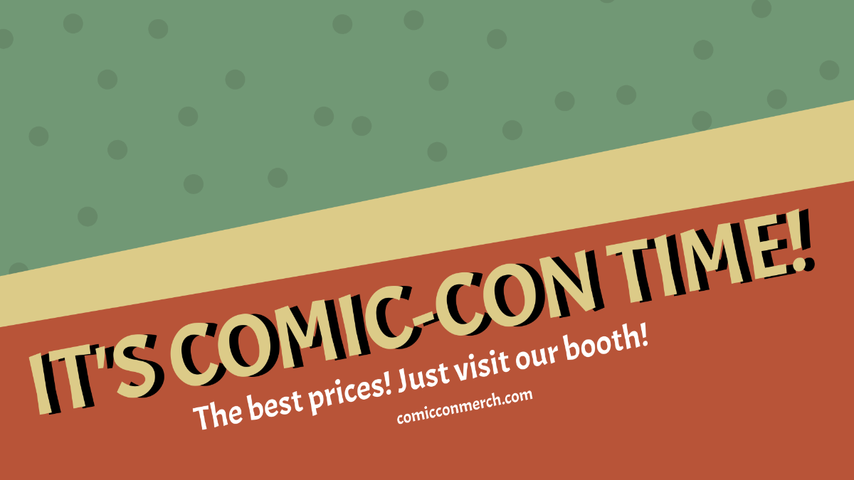 Comic-Con Flyer Background Template - Edit Online & Download