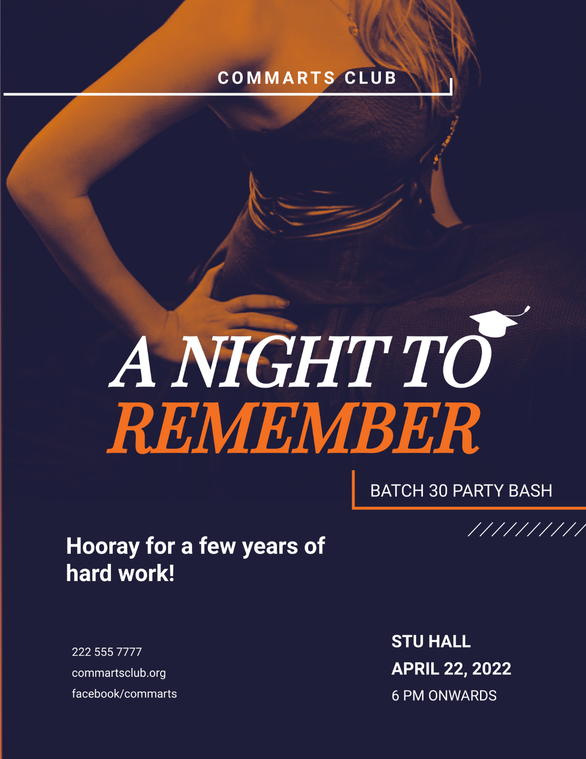 Free Prom Graduation Night Party Flyer Template
