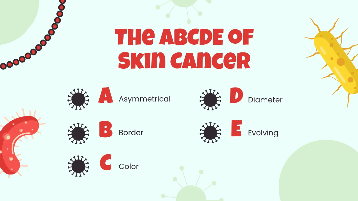 Free Skin Cancer Disease Presentation Template to Edit Online