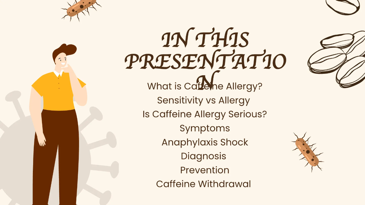 Free Caffeine Allergy Presentation Template to Edit Online