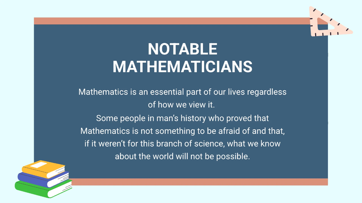 Free Simple Math Presentation Template to Edit Online