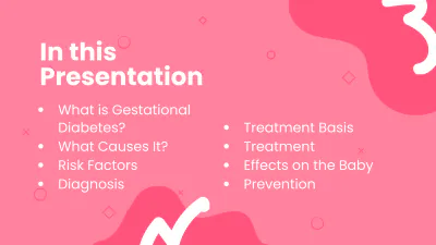 Free Gestational Diabetes Presentation Template to Edit Online
