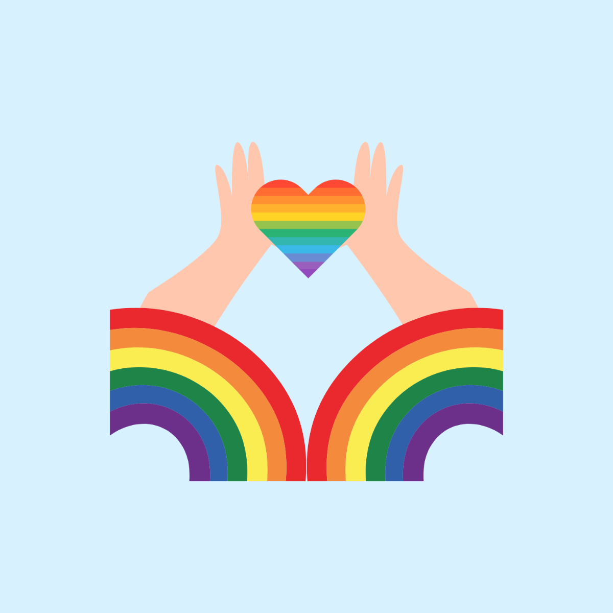 Pride Month Design Clipart Template
