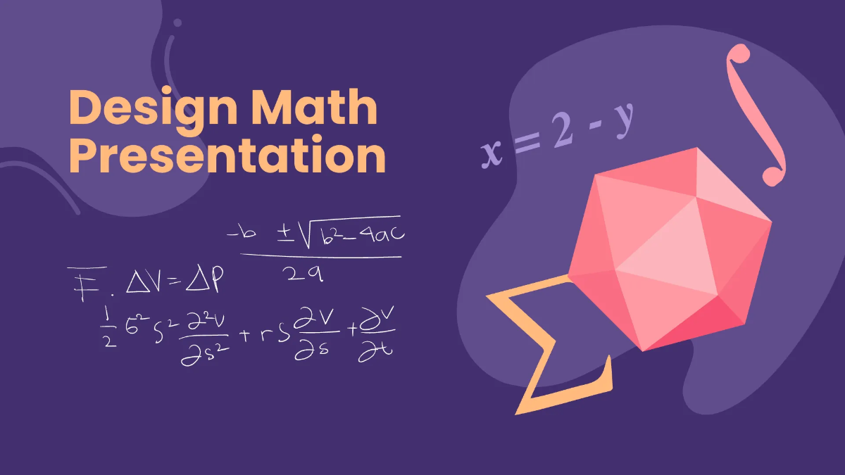 Free Design Math Presentation Template to Edit Online
