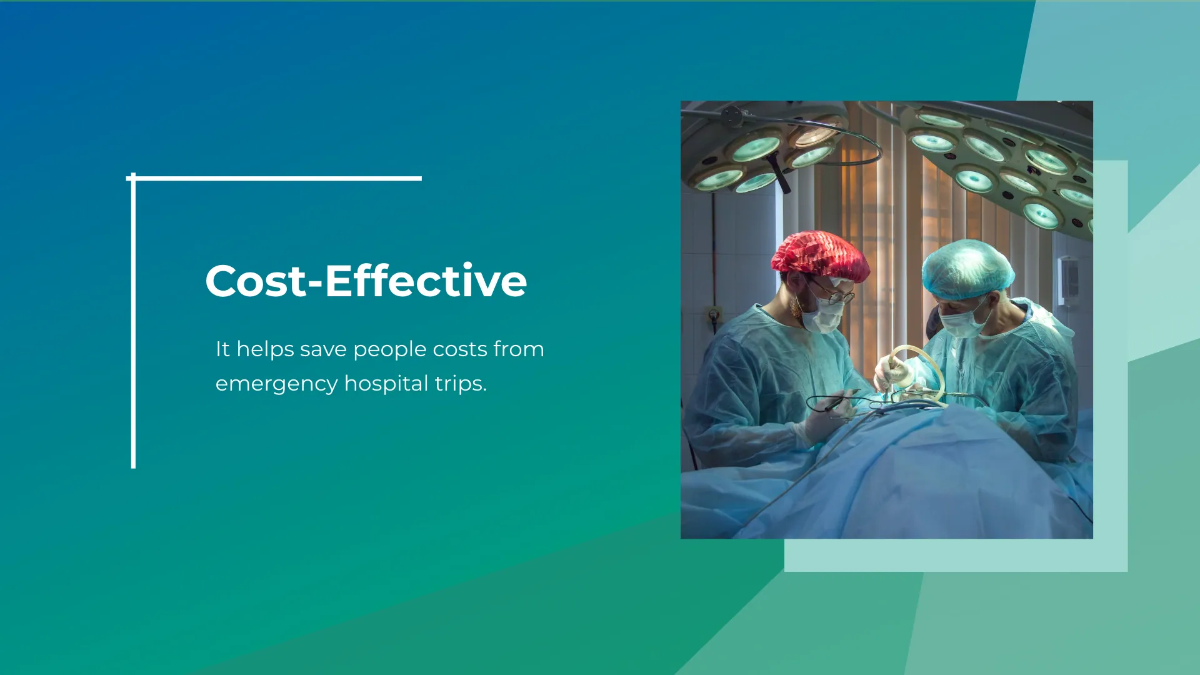 Free Mobile Clinic Services Presentation Template to Edit Online