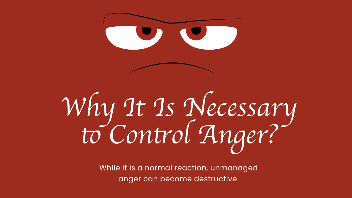 Free Anger Therapy Center Presentation Template to Edit Online
