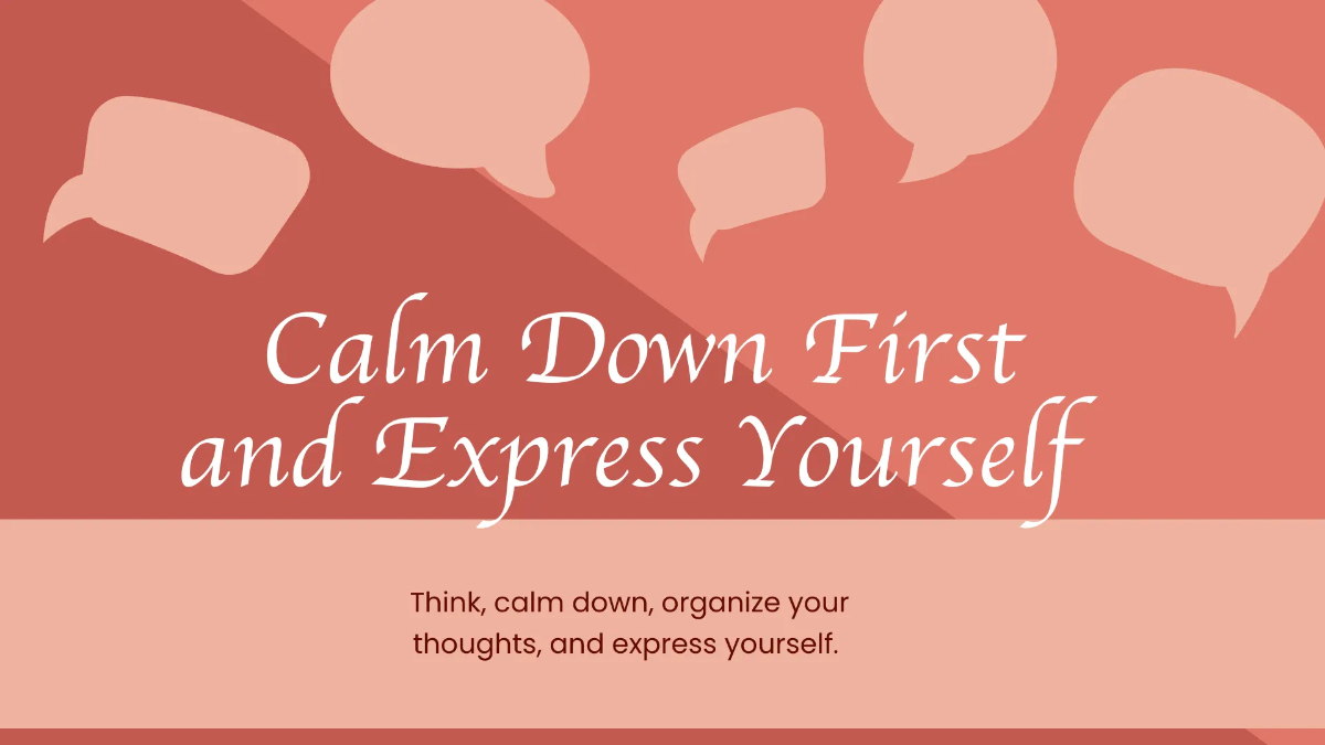 Free Anger Therapy Center Presentation Template to Edit Online