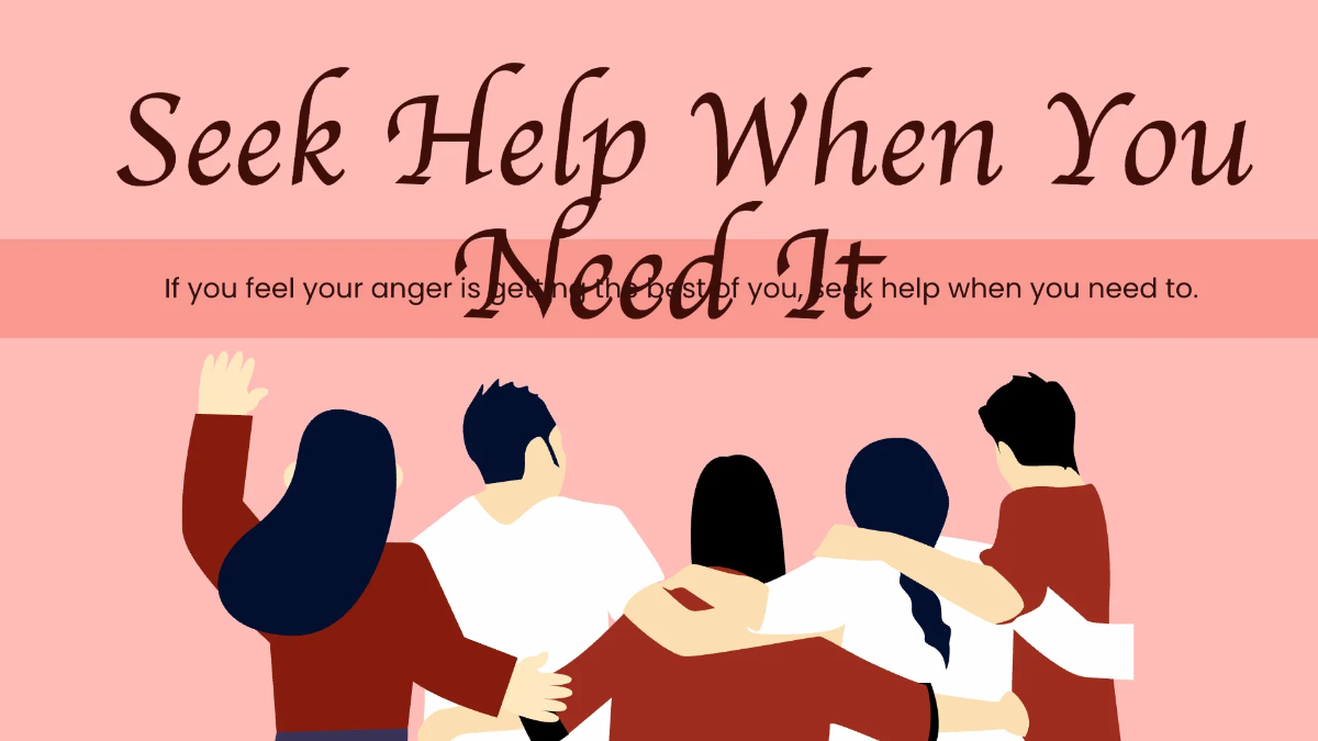 Free Anger Therapy Center Presentation Template to Edit Online