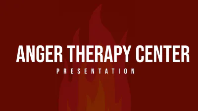 Free Anger Therapy Center Presentation Template to Edit Online