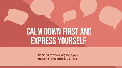 Free Anger Therapy Center Presentation Template to Edit Online