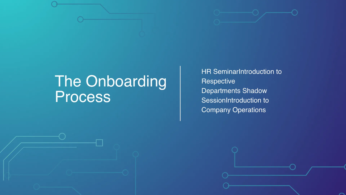 Free Tech Company Onboarding Presentation Template to Edit Online