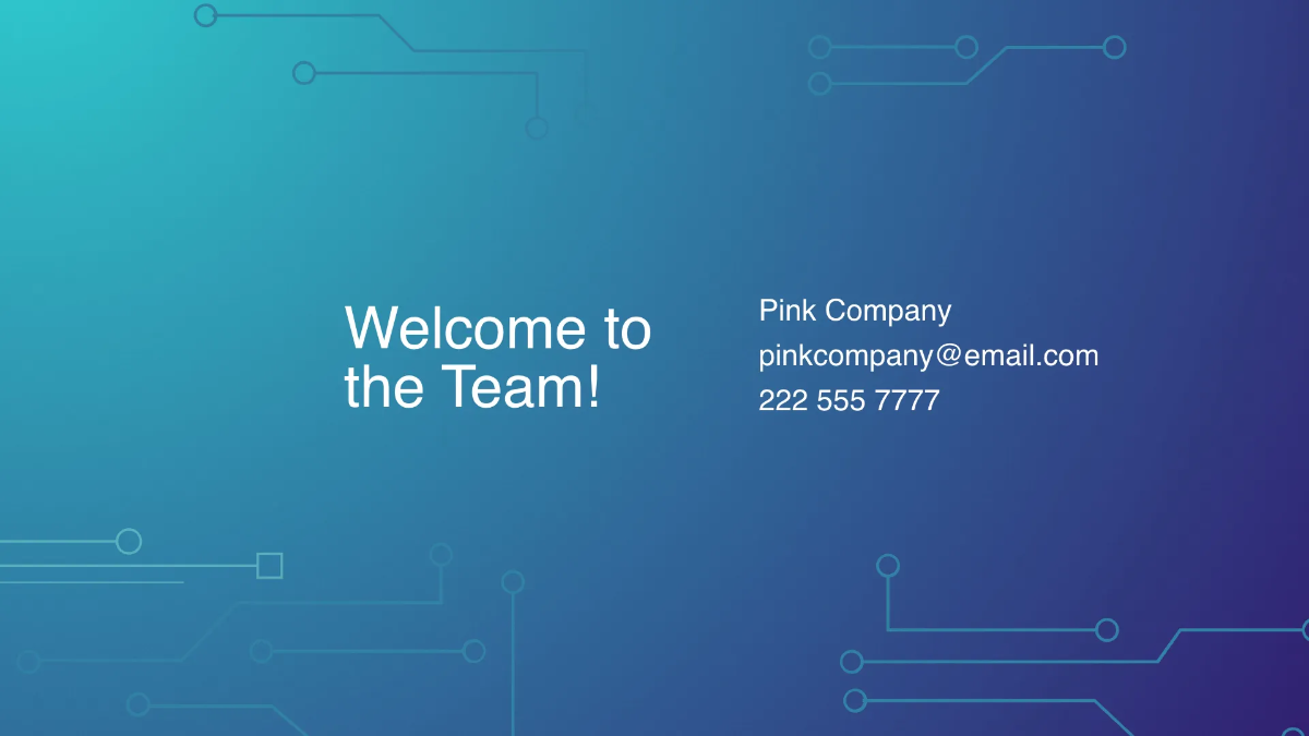 Free Tech Company Onboarding Presentation Template to Edit Online