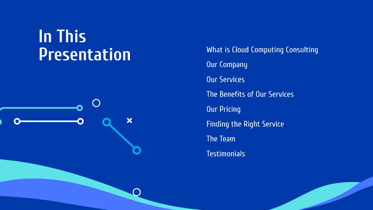 Free Cloud Computing Consulting Presentation Template to Edit Online