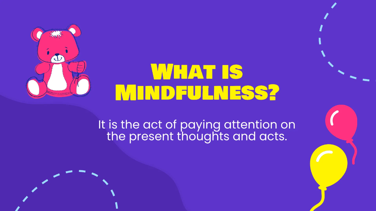 Free Mindfulness For Children Presentation Template to Edit Online