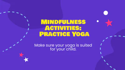 Free Mindfulness For Children Presentation Template to Edit Online