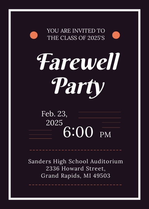 farewell party program sample