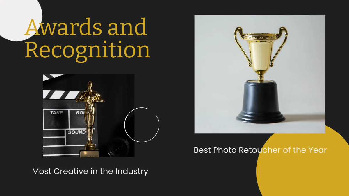 Free Photo Retoucher Portfolio Presentation Template to Edit Online