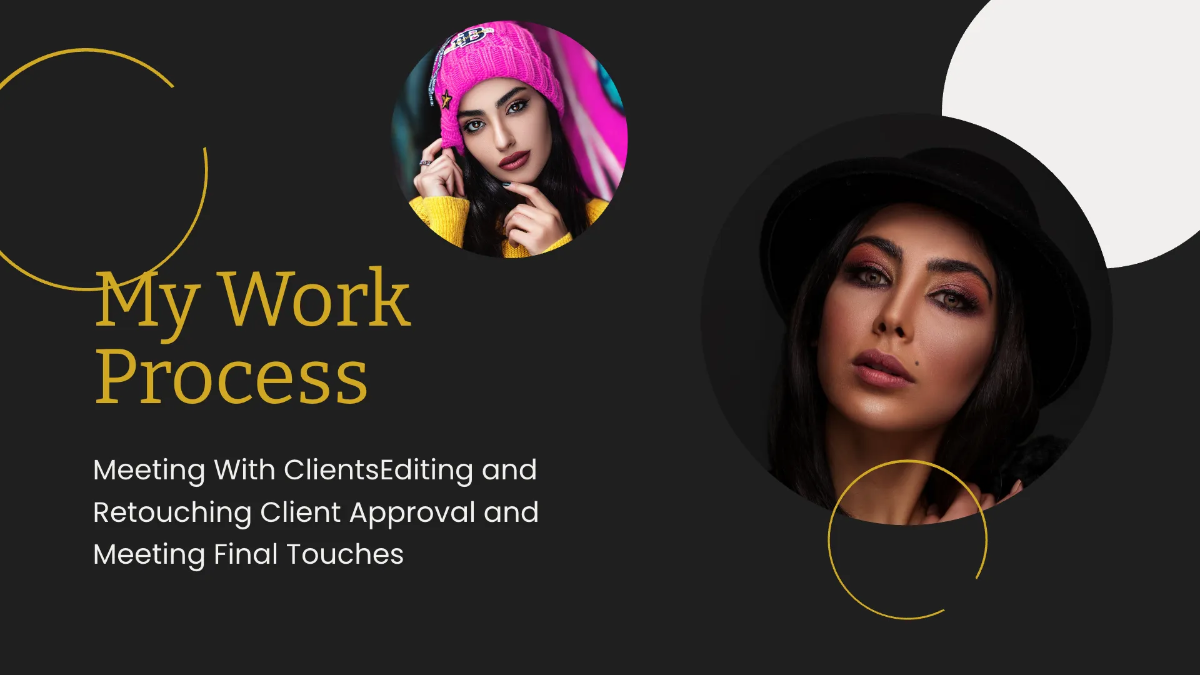 Free Photo Retoucher Portfolio Presentation Template to Edit Online