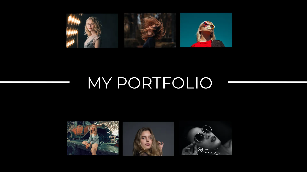 Free Instagram Photographer Portfolio Presentation Template to Edit Online