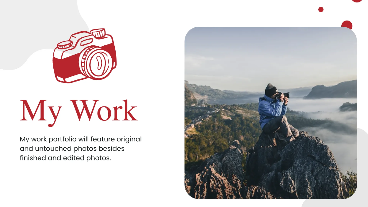 Free Farm Photographer Portfolio Presentation Template to Edit Online