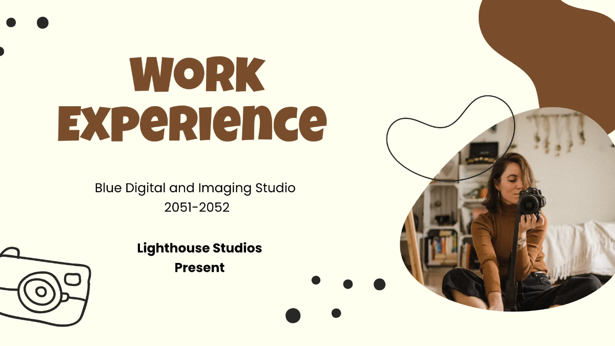 Free Food Photographer Portfolio Presentation Template to Edit Online