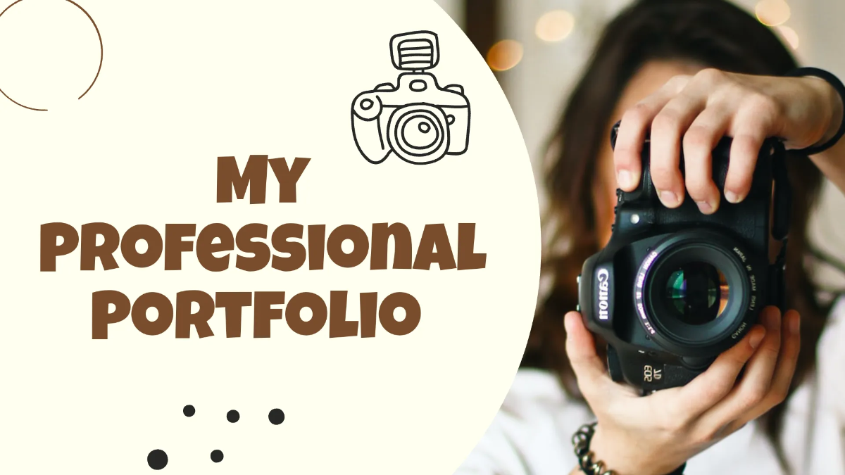 Free Food Photographer Portfolio Presentation Template to Edit Online