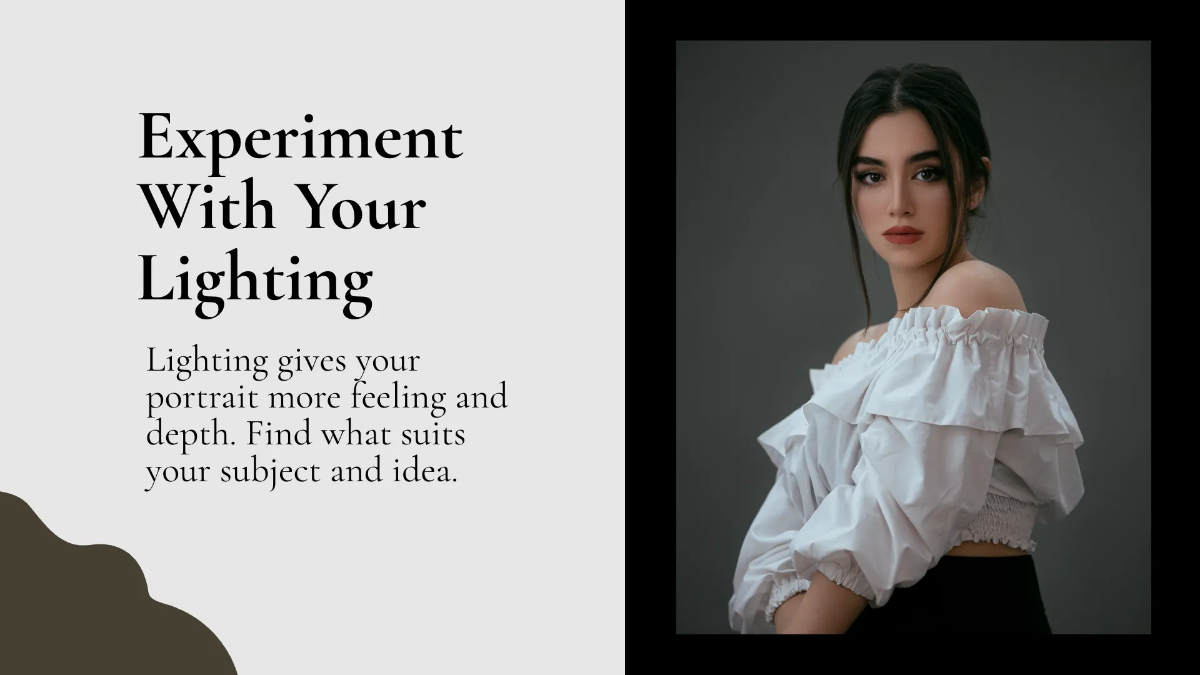 Free Portrait Photography Workshop Presentation Template to Edit Online