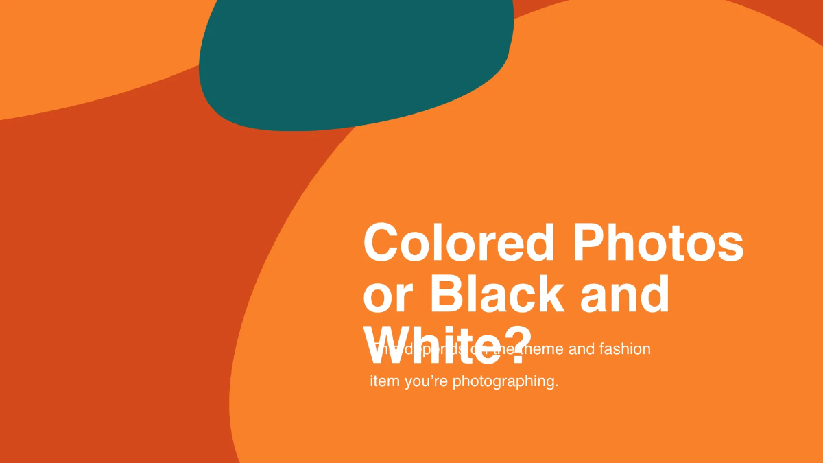 Free Fashion Photography Presentation Template to Edit Online