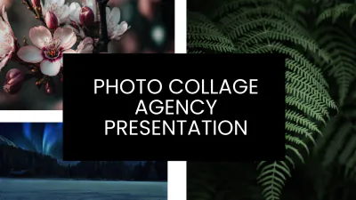 Free Photo Collage Agency Presentation Template to Edit Online