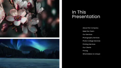 Free Photo Collage Agency Presentation Template to Edit Online