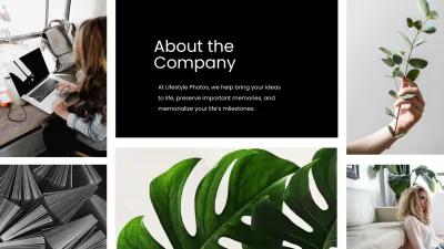 Free Photo Collage Agency Presentation Template to Edit Online