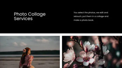 Free Photo Collage Agency Presentation Template to Edit Online