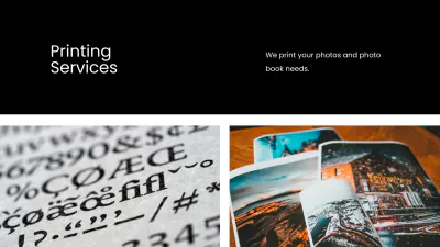 Free Photo Collage Agency Presentation Template to Edit Online