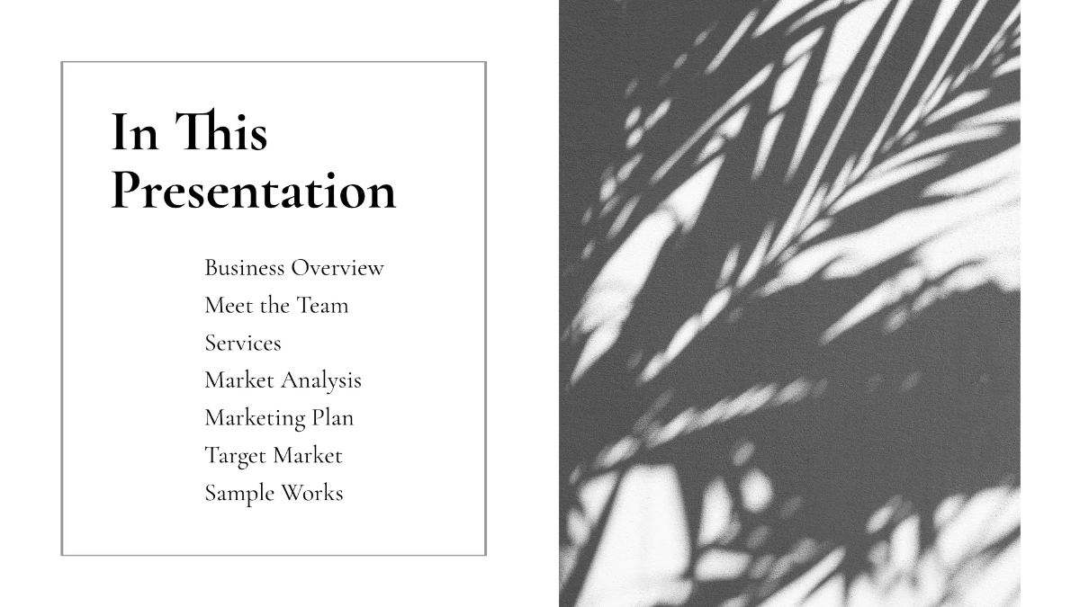 Free Minimal Photo Studio Presentation Template to Edit Online