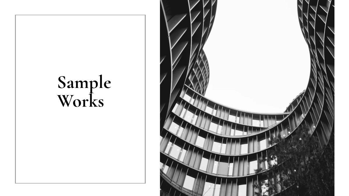 Free Minimal Photo Studio Presentation Template to Edit Online