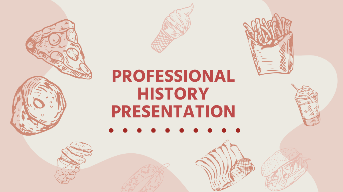 Professional History Presentation Template