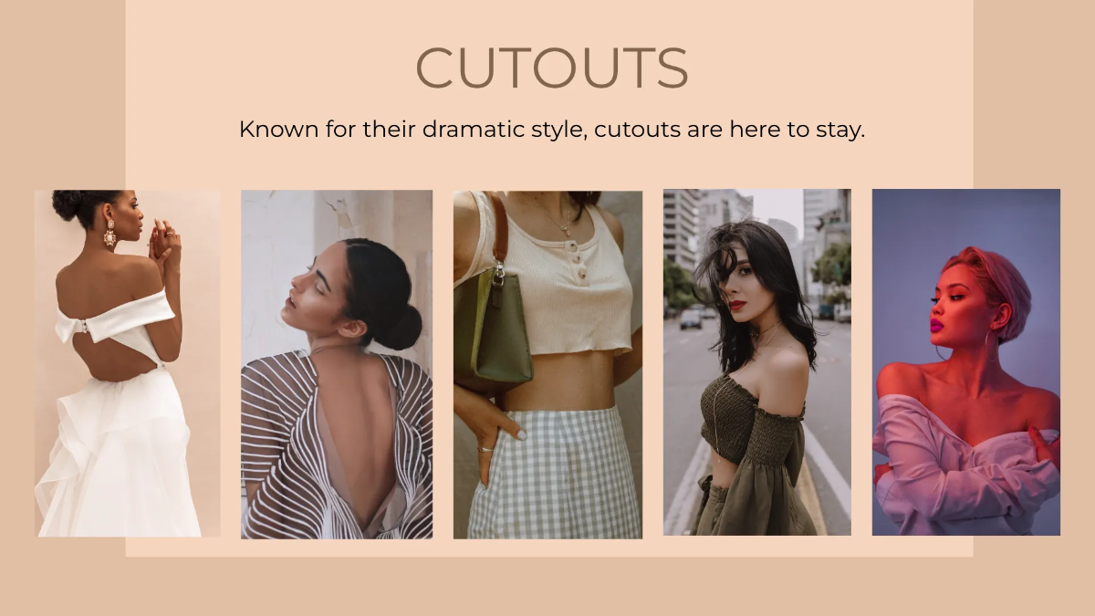 Free Fashion Trends Presentation Template to Edit Online