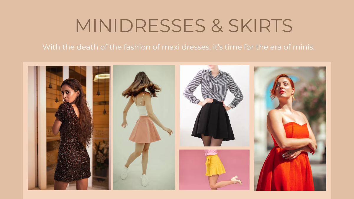 Free Fashion Trends Presentation Template to Edit Online