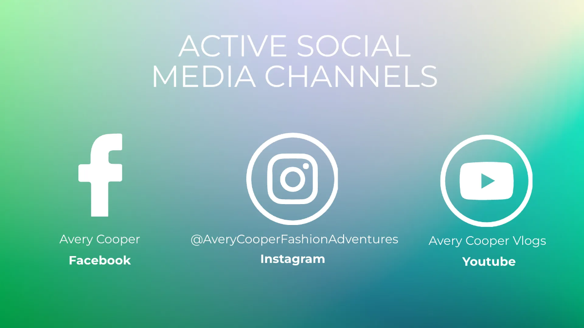 Free Fashion Influencer Portfolio Presentation Template to Edit Online