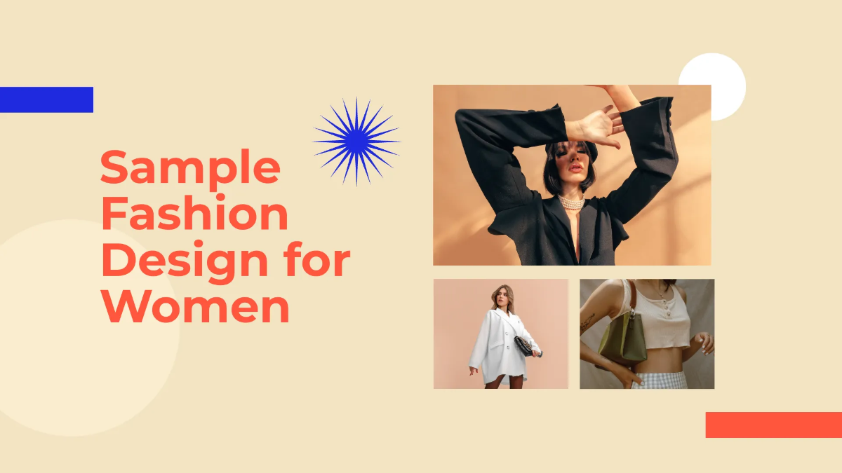 Free Clothes Designer Portfolio Presentation Template to Edit Online