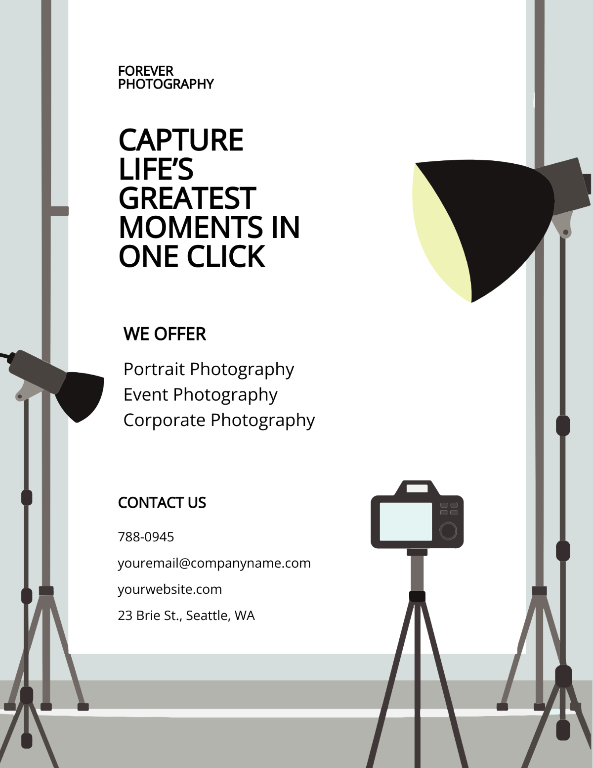 Studio Photography Flyer Template