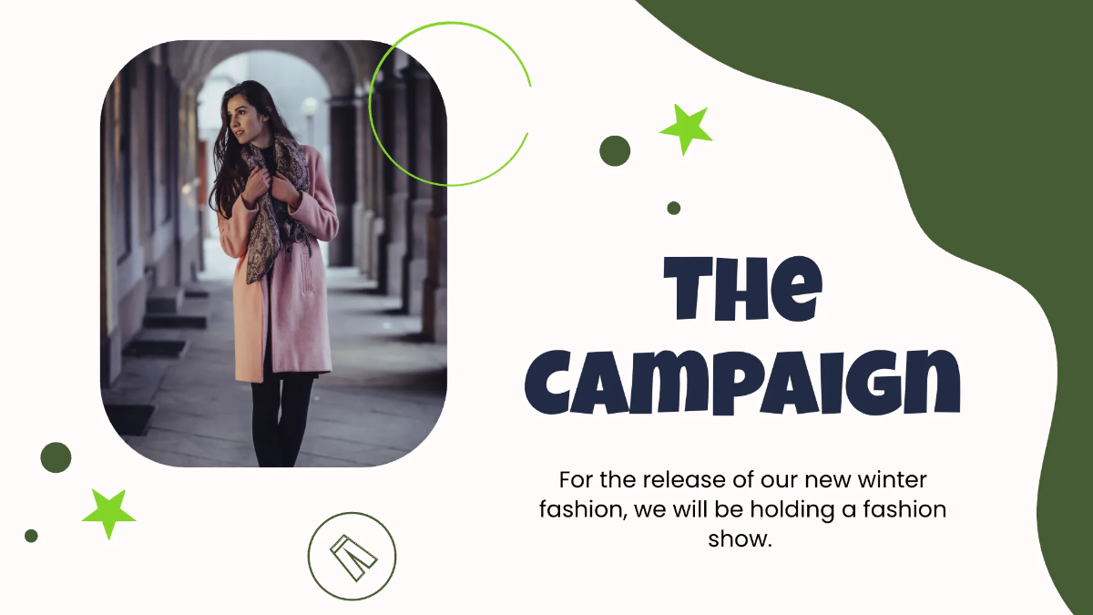 Free Winter Fashion Campaign Presentation Template to Edit Online
