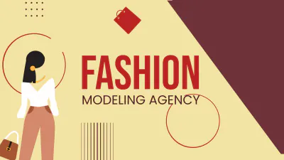 Free Fashion Modeling Agency Presentation Template to Edit Online