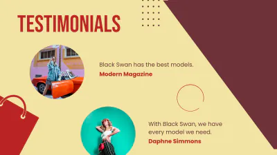 Free Fashion Modeling Agency Presentation Template to Edit Online