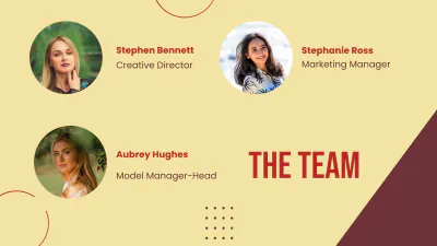 Free Fashion Modeling Agency Presentation Template to Edit Online
