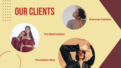 Free Fashion Modeling Agency Presentation Template to Edit Online