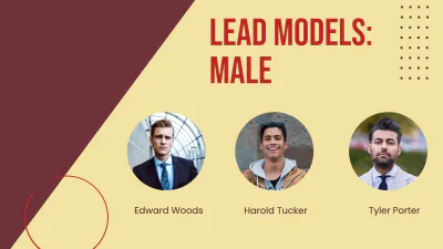 Free Fashion Modeling Agency Presentation Template to Edit Online