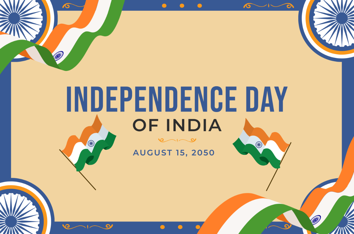 Free Indian Independence Day Banner Template